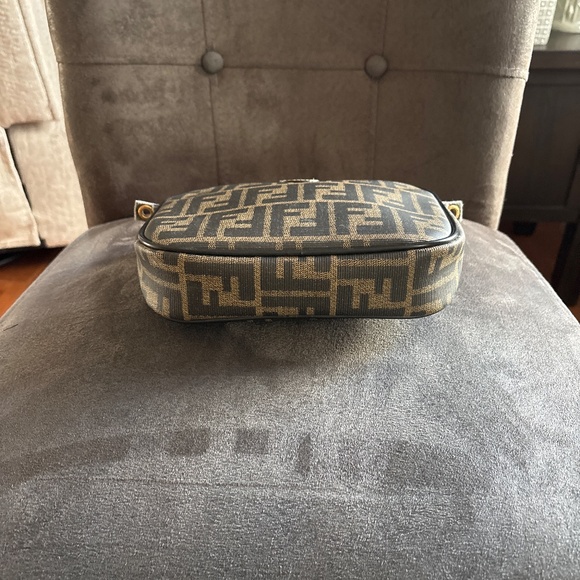 Vintage 80’s 90’s Fendi Zucca Bag PVC Canvas No Strap - Picture 5 of 12